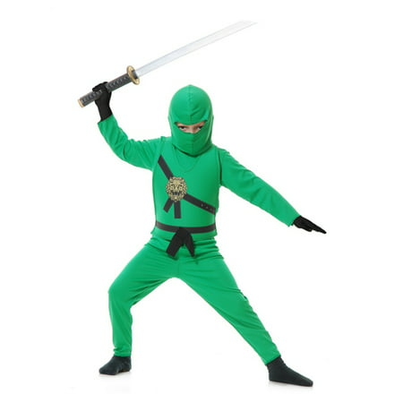 Childs Boys Jade Green Ninja Avengers Series 1 Costume Toddler