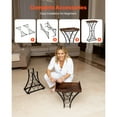 thumbnail image 6 of KFFKFF 15-Bottle Wine Rack, Freestanding Floor Stand with Glass Holder and Wooden Tabletop, Easy-to-Assemble Storage Solution for Home, Bar, Kitchen, Living Room, or Dining Room, Black, 6 of 9