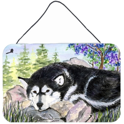 Carolines Treasures SS8062DS812 Alaskan Malamute Indoor Aluminum Metal Wall or Door Hanging Prints, 8 x 12", Multicolor