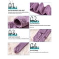 thumbnail image 4 of GustaveDesign Women's Thicken Velvet Stockings, Extra Long Over High Knee Coral Fleece Socks, Fuzzy Slipper Socks for Christmas Gifts "Purple", 4 of 10
