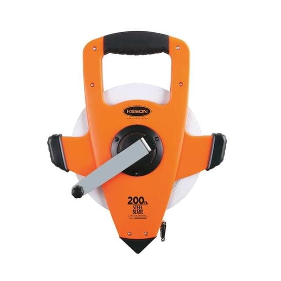 Keson 200 ft Engineer's Tape Measure, 3/8 in Blade NRS10200H