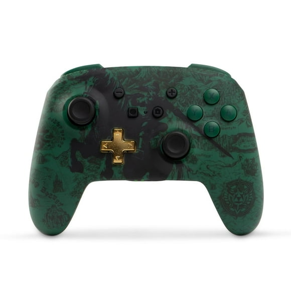 Manette sans fil PowerA Enhanced à silhouette de Link pour Switch de Nintendo