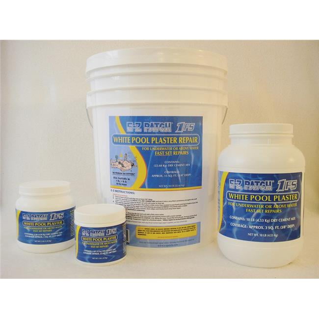 White Pool Plaster Repair Kit 3lb And 10lb Pool Plaster Patch Mix Walmart Com Walmart Com