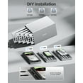 thumbnail image 3 of ORICO 5 Bay Hard Drive Docking Station External Hard Drive Enclosure Type-C Aluminum 2.5''/3.5'' SSD HDD Docking Station with 80MM Cooling Fan Max Up to 100TB( 5x20TB), 3 of 7