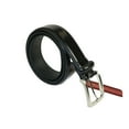 thumbnail image 2 of Men VALENTINI Stitched Leather Belt Classic Pin Buckle Business Dress V711 Black, 2 of 4