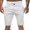White, variant on WEIee Cargo Shorts for Men Big Tall Mens Work Shorts Pockets Button Shorts Versatile Loose Fit Training Running Workwear Pants Navy L