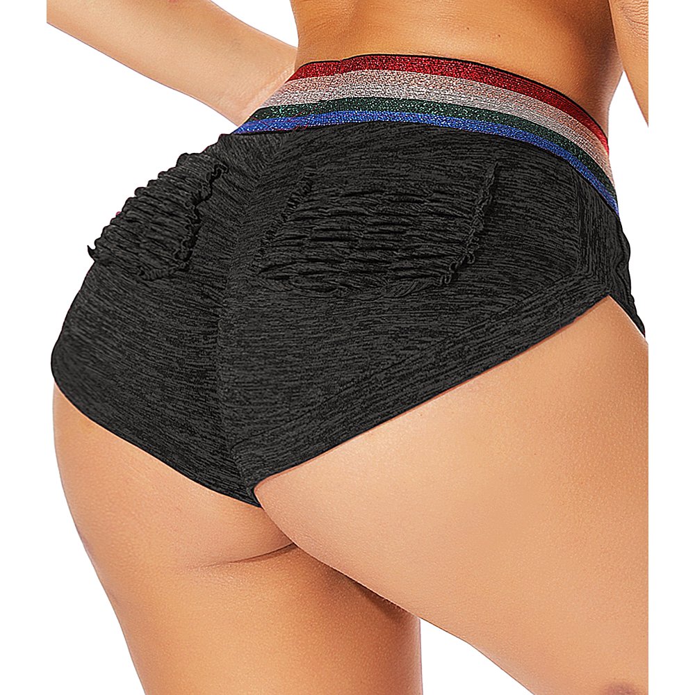FOCUSSEXY Women's Butt Lifting Yoga Shorts High Waisted India