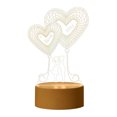 thumbnail image 2 of TIMIFIS Bedside Lamp Valentines Day Gift Led Usb Display Lamp Acrylic Night LED Lamp —Spring, 2 of 4