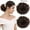 Black brown, variant on LELINTA 2pcs Messy Hair Bun Extensions Chignons Hair Hair Scrunchie Scrunchy Updo Hairpiece Ponytail