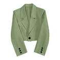 thumbnail image 7 of Sevevn Cardigan Sweaters for Women Women‘s’ Solid Color Long Sleeve Jackets Business Casual Cardigan Fashion Blazer Suit Coat Summer Green L, 7 of 7
