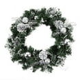thumbnail image 2 of OUSITAID Christmas Wreath With Battery Powered LED Light String Front Door Hanging Garland Holiday Home Decorations, 2 of 5