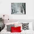 thumbnail image 4 of Nawypu  Fiber Optic Twinkling Snow Covered Tree Scene Canvas Wall Art, 4 of 4