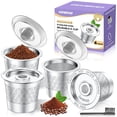 thumbnail image 1 of K-Cups reutilizables CAPMESSO de acero inoxidable, paquete de 4, 1 of 7