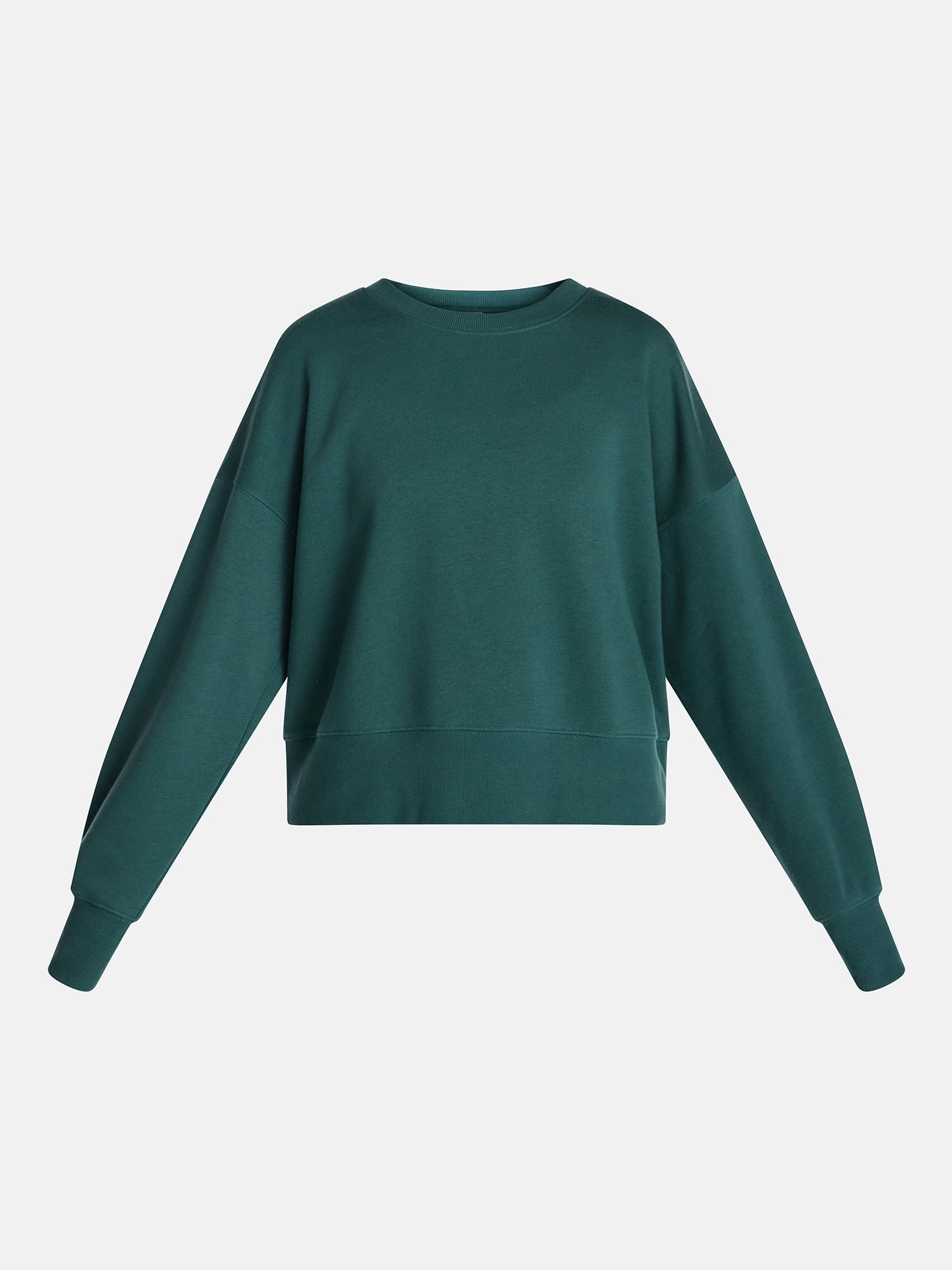 No Boundaries Boxy Fleece Sweatshirt, Midweight, Women's XXS-XXL