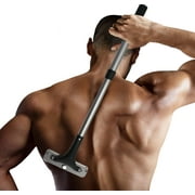 EASACE Back Shaver Back Hair Removal Body Grommer for Men, Zinc Alloy Head Long Handle