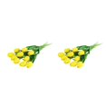 thumbnail image 3 of Ramo falso de flores Bearachild 10X PU Real Touch Amarillo 2Conjunto, 3 of 6