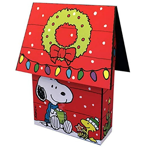 Peanuts Snoopy And Woodstock Dog House 3d Keepsake Collectible Box Of 16 Hallmark Christmas Cards Walmart Com Walmart Com