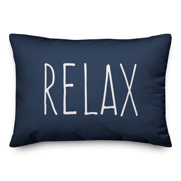 Creative Products Relax Navy 14x20 Indoor / Outdoor Pillow