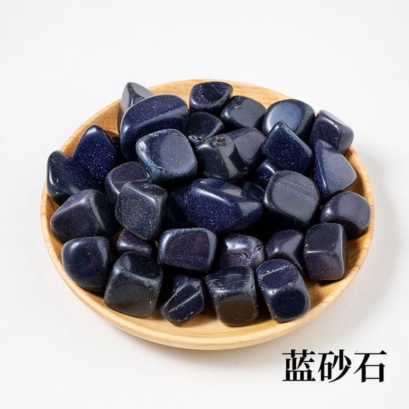 Zhuge 200g natural crystal raw stone large particle polished rolling stone, natural blue sandstone raw stone expanded fragrance stone home decoration stone 2-3cm