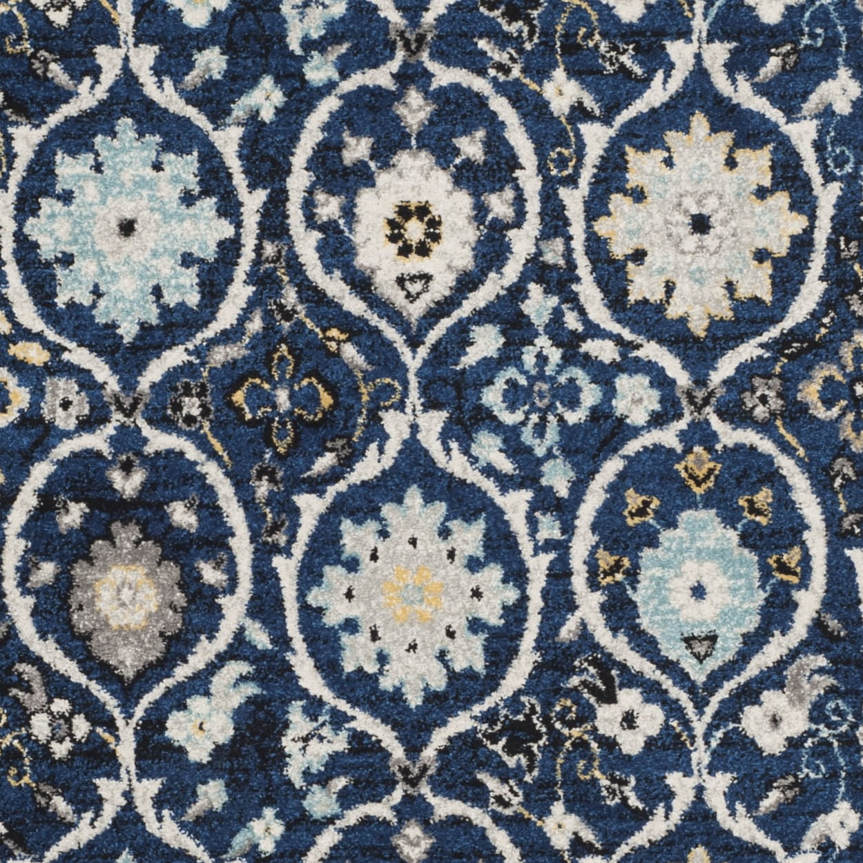SAFAVIEH Evoke Charlotte Floral Geometric Area Rug, Royal/Ivory, 10' x 14'