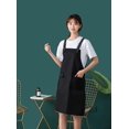 thumbnail image 3 of Delantal estilo espalda con bolsillo para mujer, hombre, ajustable, tamaño grande, cómodo, cocina, hogar, cocina, 3 of 5