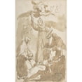 thumbnail image 3 of Gaetano Gandolfi 13x18 Black Modern Framed Museum Art Print Titled - Saint Margaret of Cortona, Saint James of the March, and Saint Didacus (1734-1802), 3 of 5
