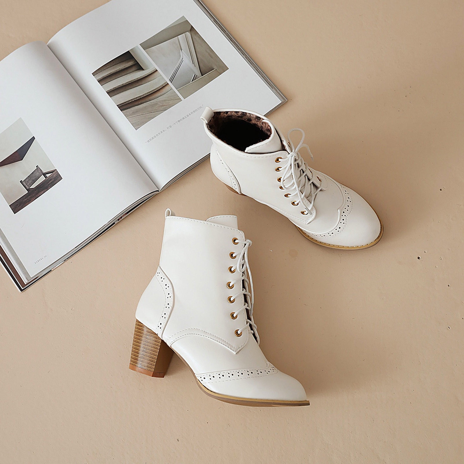 Lace up moccasin ankle boots hotsell