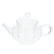 Glass Teapot,Glass Tea Pot Household Transparent Teapot Heat-Resistant Tea Pot with Infuser for Home office