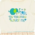 thumbnail image 4 of Inktastic My Mawmaw Loves Me Cute Elephants Girls Toddler Dress, 4 of 5