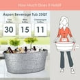 thumbnail image 3 of BREKX Aspen Oval Galvanized Beverage Tubs, 3 of 7