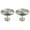 Pewter, variant on Urbanest Urbanest Set of 2 Large Swirl Drapery Medallion Holdback, Burnt Gold
