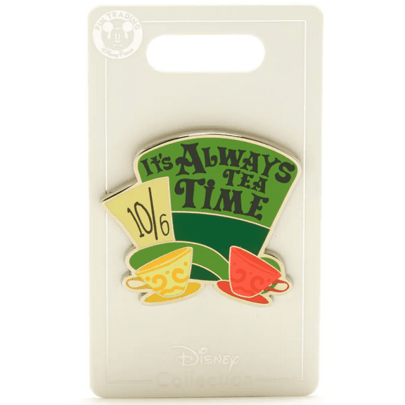 Disney Parks Mad Hatter Alice in Wonderland Pin New With Card