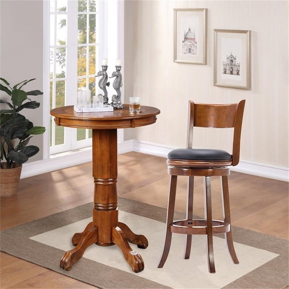 Boraam Palmetto Swivel Bar Stool - Walnut
