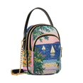 thumbnail image 7 of FORMRS Crossbody Bag for Women Quilted Travel Shoulder Cell Phone Purse with Chain Strap Handbag, Colorful Seaside, 7 of 7