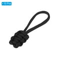 thumbnail image 3 of Uxcell Zipper Pulls Replacement Extension Cord Handle Fix Pull Tab Fixer Slider Head Repair Kit Black 10 Pack, 3 of 5