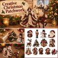 thumbnail image 3 of Christmas Patchwork Fabric DIY Decor Kit, Holiday Fabric Craft Decoration Set with Step-by-Step Photo Guide, Holiday Sewing Arts and Crafts for Adults Beginners, 3 of 6