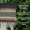 thumbnail image 2 of La Montana 4 Pack Mexican Blankets, 74" x 50" Yoga Blankets, Terracotta/Teal/Tan, 2 of 7