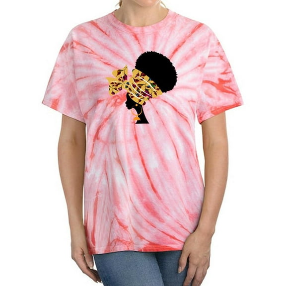 Afro Woman Shadow Tie Dye Cyclone Women -Image by Shutterstock, Female Medium