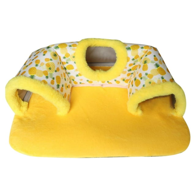 Túnel para cobayas, juguete para animales pequeños, jaulas lavables multiusos Amarillo