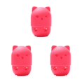 thumbnail image 4 of Transemion Modern And Functional Cat Shaped Sponge Holder With Silicone Storage Box rose red 3Set, 4 of 6