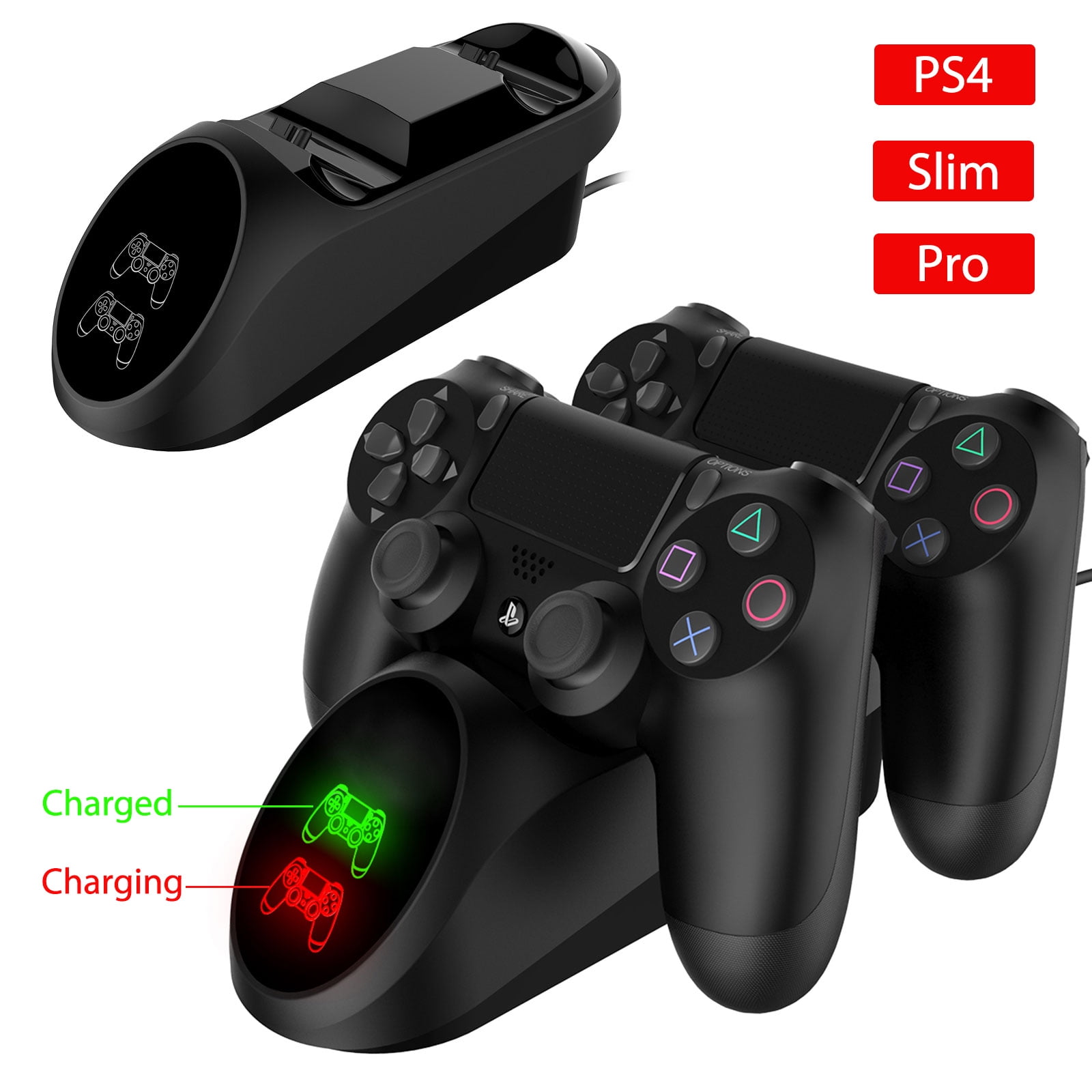 EEEkit PS4 Controller Charger Charging Station Dual Shock 4 Controller