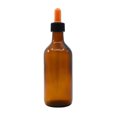 thumbnail image 1 of Frasco cuentagotas EISCO de 180 ml (6 oz) - Vidrio de soda ámbar - Tapa de rosca con gotero de vidrio ámbar y laboratorios de bulbo de goma, 1 of 1