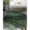 thumbnail image 5 of Ocean Sage Green Gradient Art Fitted Round Tablecloths Elastic Edged Table Covers 55"-60",Marine Wave Geometric Stripe Waterproof Dining Room Kitchen Table Cloth for Holiday Party Tables Decor, 5 of 8