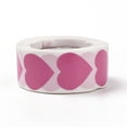 thumbnail image 2 of 20rolls Heart Paper Stickers Adhesive Labels Roll Stickers Gift Tag for Envelopes Party Presents Decoration Hot Pink 25x24x0.1mm 500pcs/roll, 2 of 4