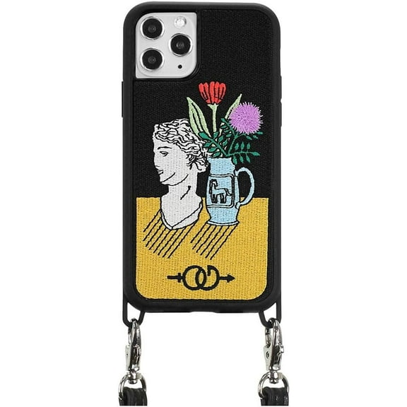 Zero Gravity Profile Phone Case w/Strap for iPhone 11 Pro - Embroidered Design - Drop Tested, 360 Protection