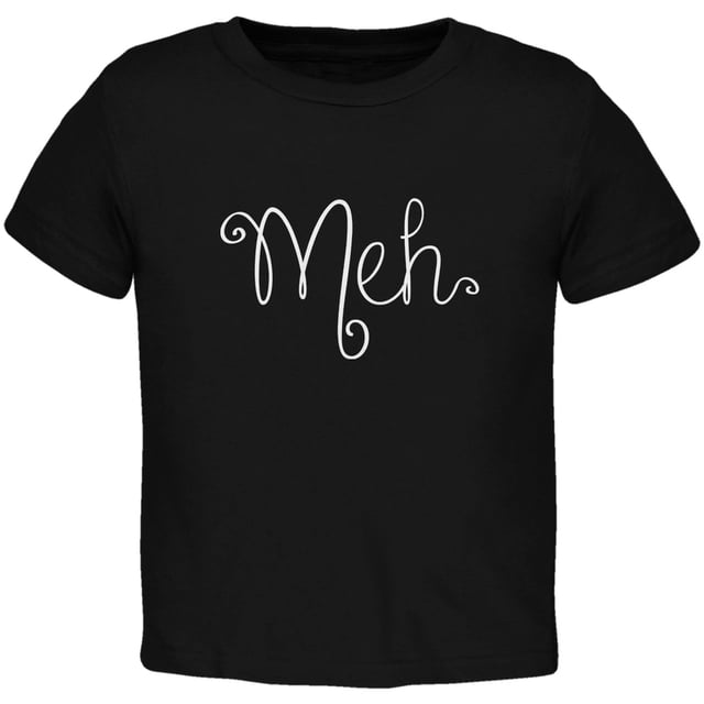 Meh T-Shirt Noir pour Tout-Petit