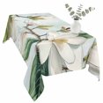 thumbnail image 2 of Country Flowers Table Cloth Waterproof Tablecloths, Spring Botanical Magnolia Branches Tablecloth Dining Table Cover for Kitchen Party Tabletop Outdoor, Rectangle Tablecloth 54x108 Inch, 2 of 9