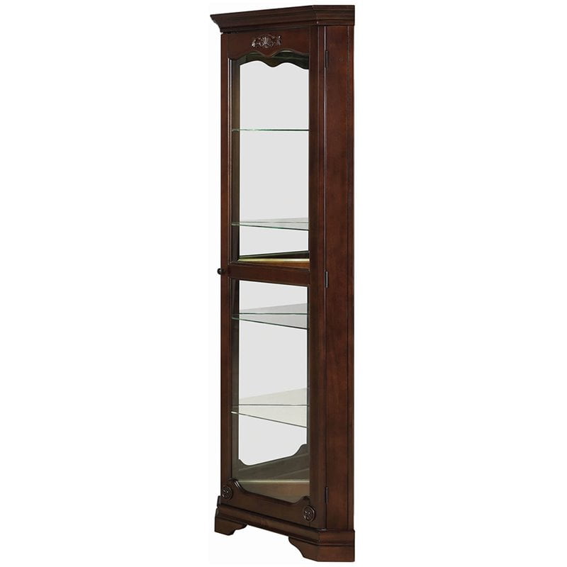 Curio Cabinet Golden Br N 28 00 X 16 00 X 72 00 Walmart Com