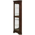 thumbnail image 4 of Coaster 5 Shelf Corner Curio Cabinet in Golden Brown, 4 of 6