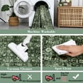 thumbnail image 4 of GlowSol 8'x10' Area Rug Vintage Floral Area Rug Indoor Non Slip Soft Foldable Accent Carpet for Living Room Bedroom, Green, 4 of 7